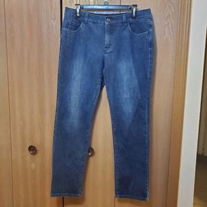 Soft Surroundings Women's Jean 12P 12 Petite Blue Skinny Denim 5 Pockets 37518